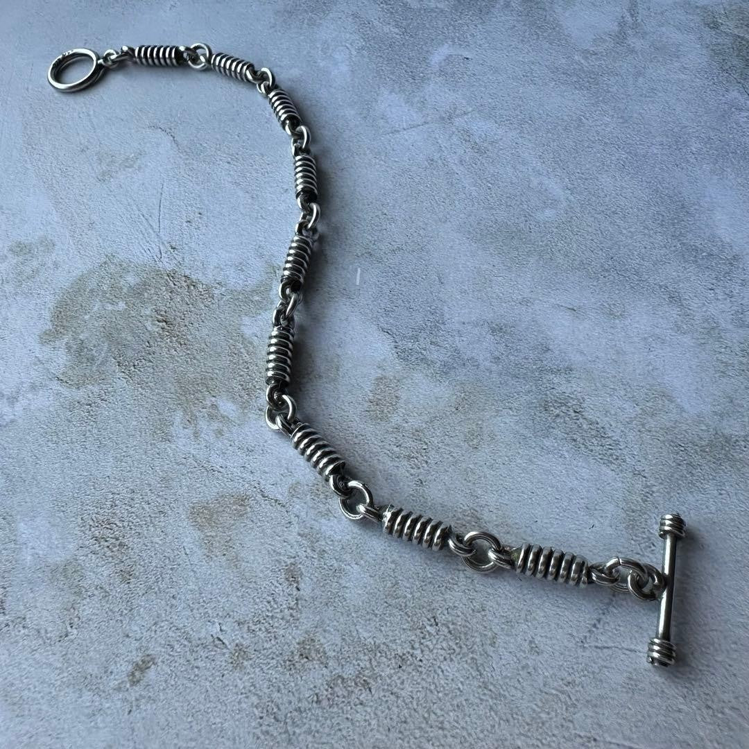VINTAGE TAXCO Sterling Silver 925 Link Bracelet Boho Jewelry Unisex Men's Rare