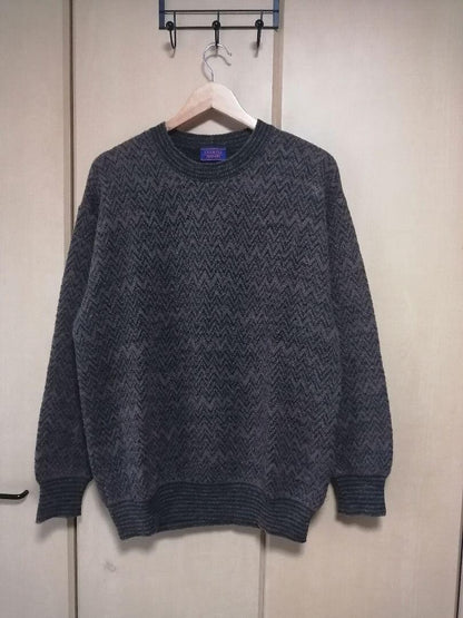 Missoni Mohair Knit Sweater Allover Pattern Vintage Made in Italy