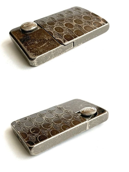 Vivie[Used] Vivienne Westwood Gas Lighter Orb Silver patterned all over no flint