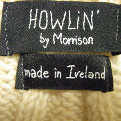 Howlin' By Morrison Knit Cardigan Beige M 100% Wool Ireland 2010s
