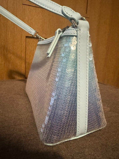 Kate Spade Sequin Mini Bag Shoulder Bag Blue Lulu Ombre Sequin