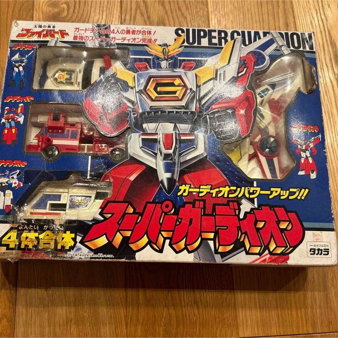 Takara Tomy Sun Brave Fighbird Super Guardion Robot Toy 4-in-1 Combo Used