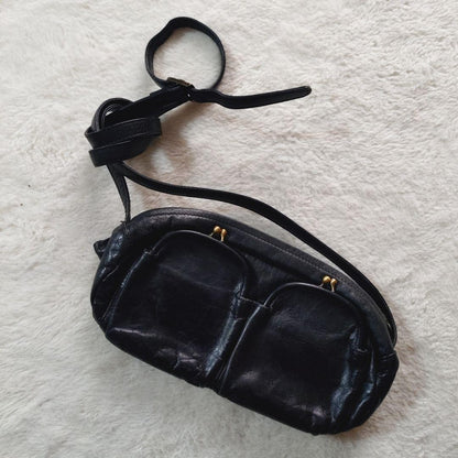 Tsumori Chisato Clasp Shoulder Bag Black 10.2 inches