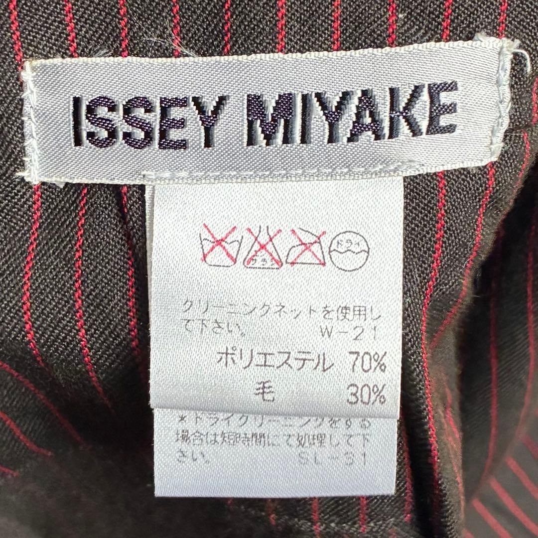 Issey Miyake 90s Archive Pleated Suit Set Brown Red Wool Japan Rare