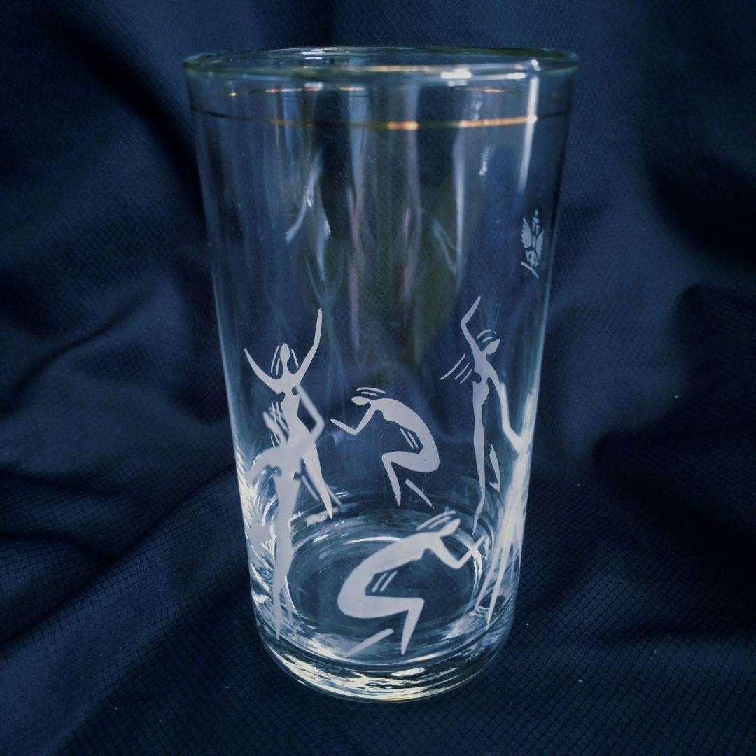 Showa Retro Morozov Brewery Rock Glass Tumbler Glass Novelty 4-Piece Set