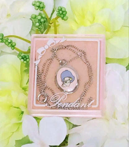 Sanrio Little Twin Stars Locket Pendant 1976 Kiki Lala Vintage Fancy Japan