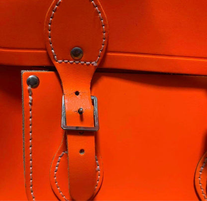 The Cambridge Satchel Company Shoulder Bag in Orange Leather