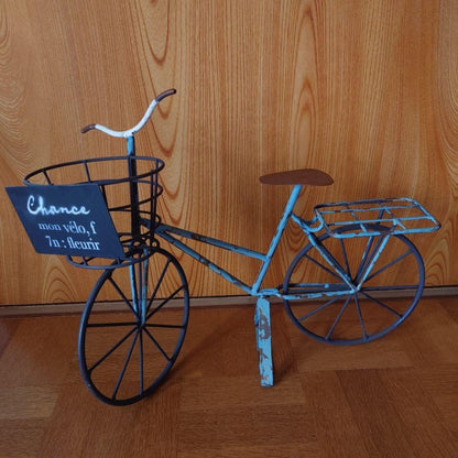 Sciens Bike Bicycle-shaped ornament Tin bicycle-shaped ornament Flower pot