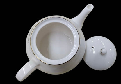 Yves Saint Laurent Porcelain Yamaka Tes Pot Trio Cup Saucer Plate Pair Set