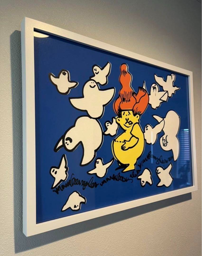 mark gonzales print supreme kaws edition 40 silkscreen