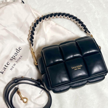 Kate Spade Rubix Boxxy Colorblocked Crossbody bag BLACK NO BOX