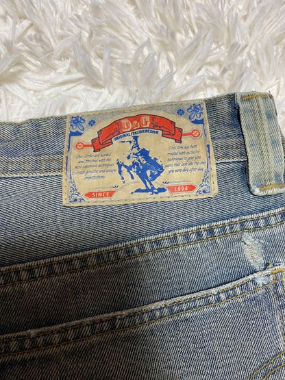 DOLCE&GABBANA Mens Vintage Distressed Denim Jeans Size 32 Italy Designer