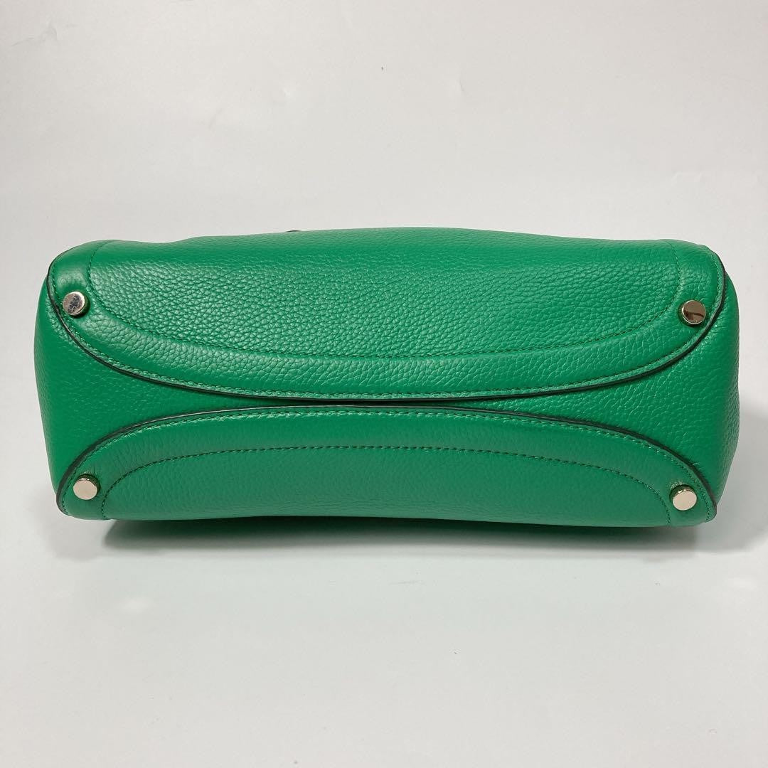 Kate Spade 2way Handbag Shoulder Bag Knot Medium Satchel Green
