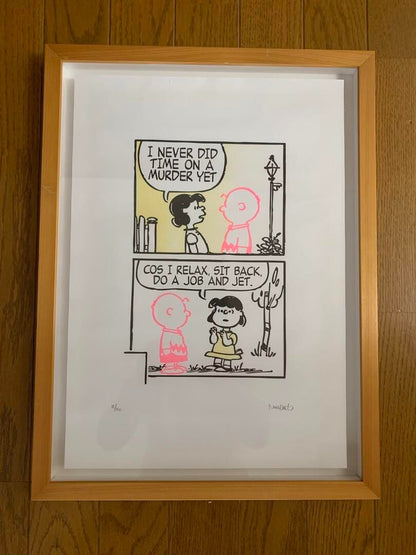Mark drew silkscreen edition, autographed and framed