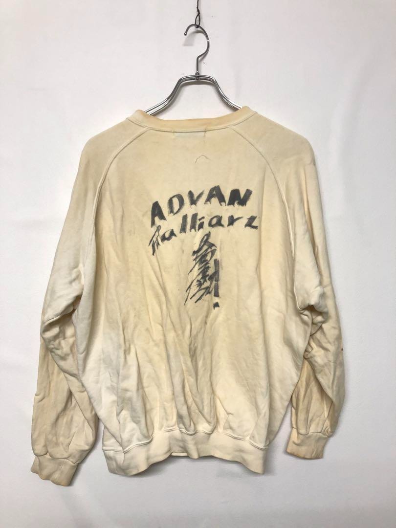RALLIART ADVAN Graphic Trainer Cream Cotton Vintage Men's Rallywear