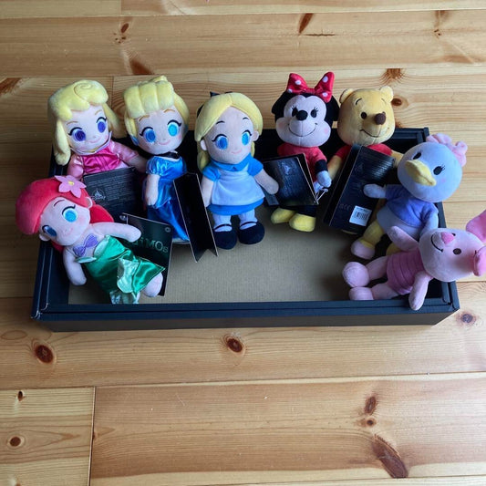 Disney Store nuiMOs Aurora Cinderella Ariel Alice Daisy Minnie Pooh Piglet Plush