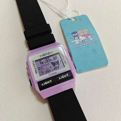 Sanrio Digital Quartz Women Unused Kuromi Zgo Collaboration Watch Vintage