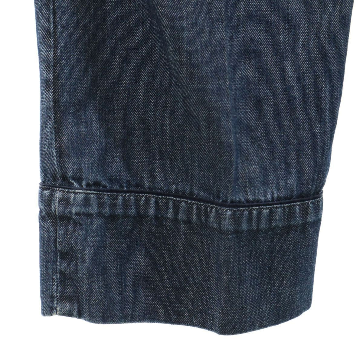 MIUMIU made in Italy Denim-like Easy Ankle pants 38 Navy Women
