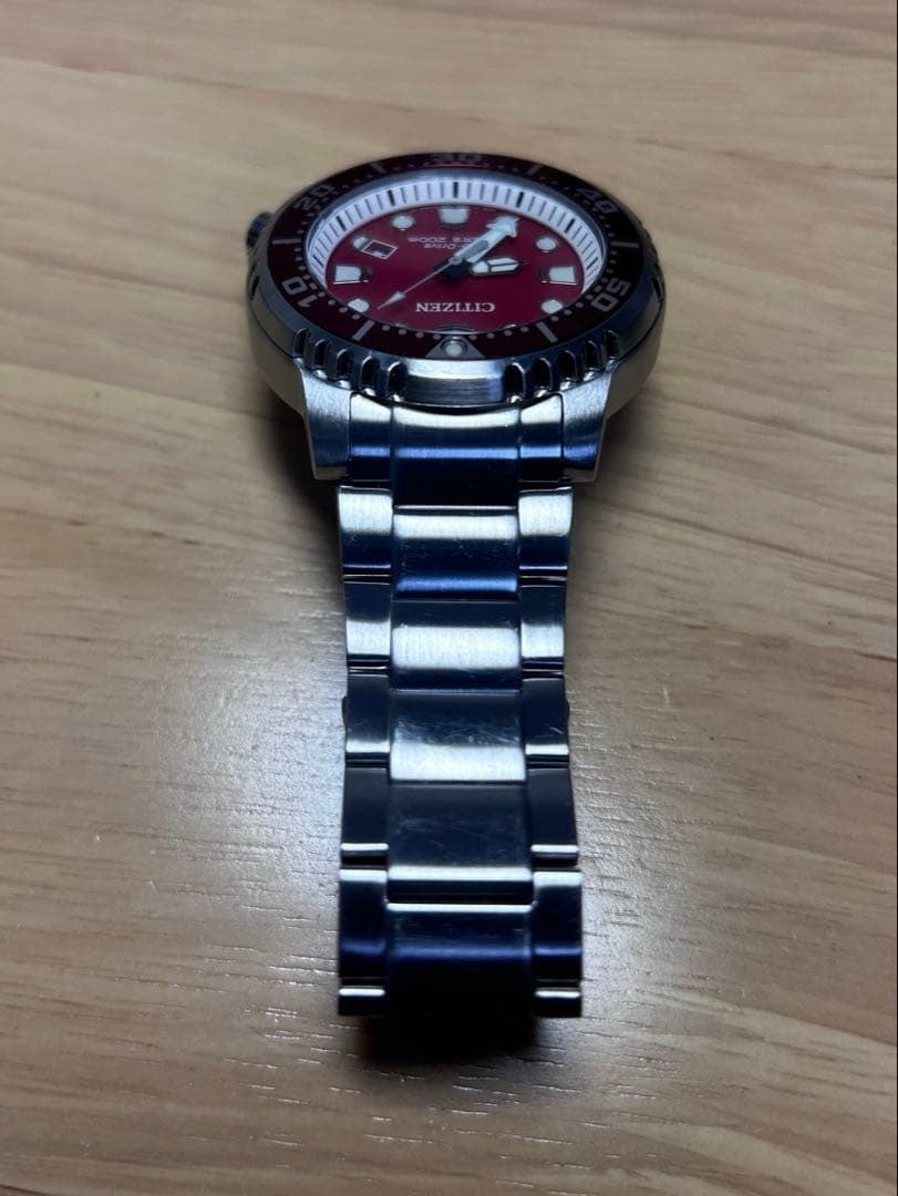 Citizen ProMaster BN0159-15X Red Dial Solar Timepiece Rare Wristwatch