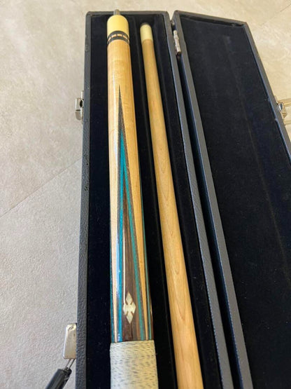 Billiard Cue Stick With Paul Huebler Vintage Case