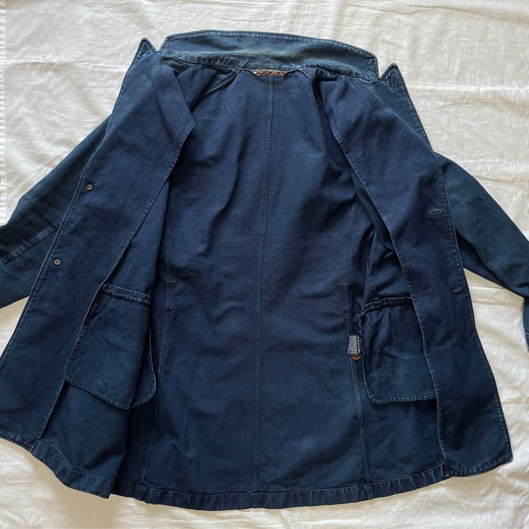 45rpm/Umii908 Indigo Coverall Denim Jacket for men size 3/L Made in JAPAN