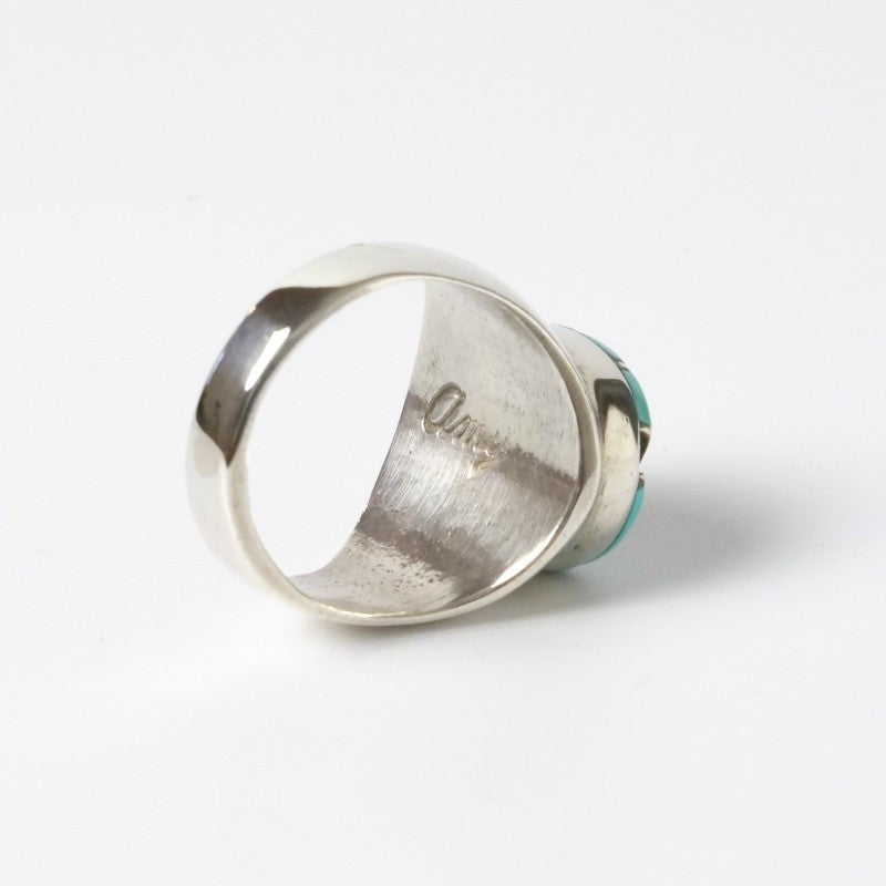 Amy Wesley Zuni Ring: Sleeping Beauty Turquoise Inlay. US size 7.5.