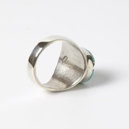Amy Wesley Zuni Ring: Sleeping Beauty Turquoise Inlay. US size 7.5.