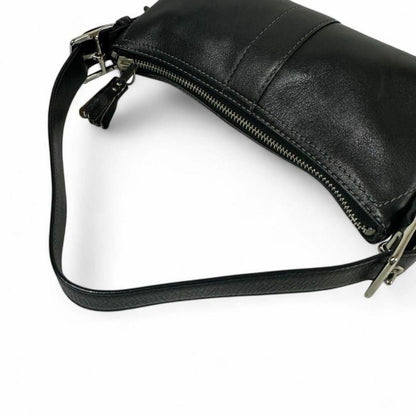 Vintage COACH 7461 Mini Baguette Shoulder Bag / Handbag -Black Leather