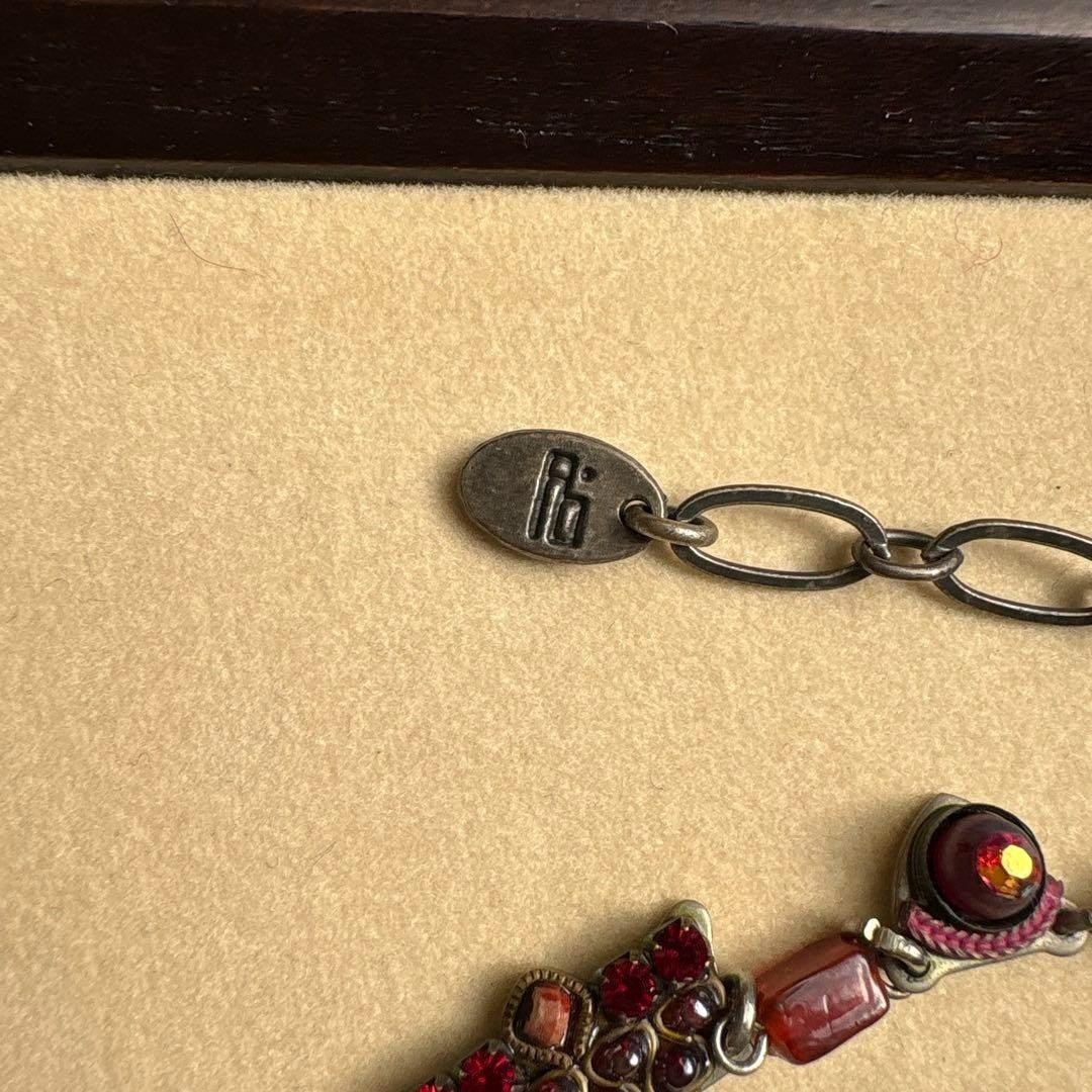 AYALA BAR Necklace Red Vintage