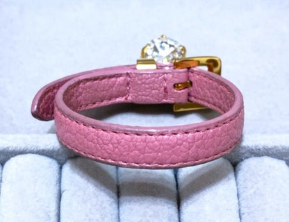 MIU MIU Large Stone Leather Bracelet 41090