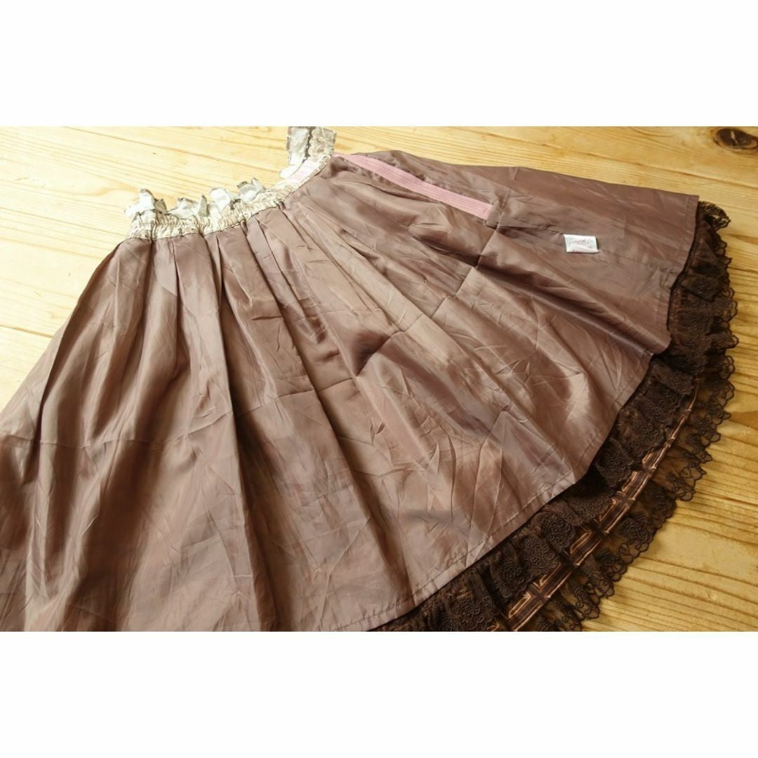 Angelic Pretty Skirt Lolita Fashion Black Cute Frill Japanese Brand