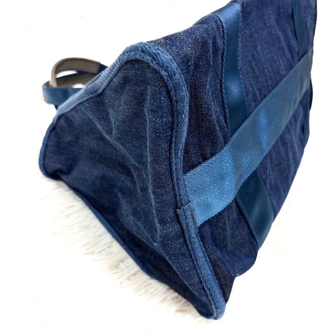 MARC JACOBS Denim Tote Bag Casual Blue 29 to 44 cm Width 24 cm Height