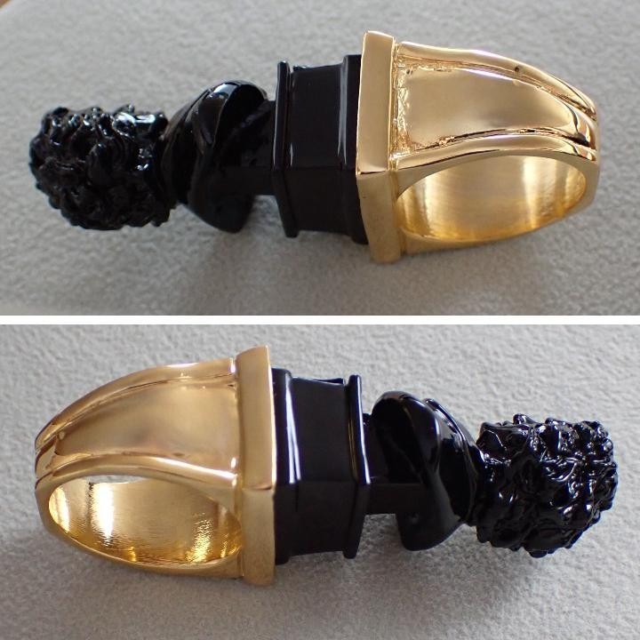 Ambush Beethoven Ring Black Gold US9.5 Men's Accessories No Box Used SF Japan