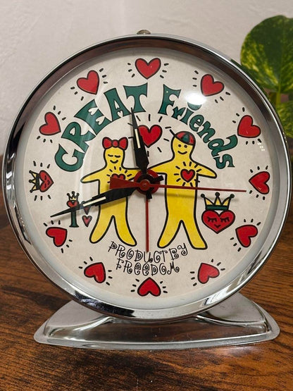 Retro GREAT Friends Alarm Clock Tested Japan Used F/S