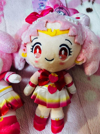Sailor moon x Sanrio Plush Collab MY MELODY Chibimoon Set Lot of 2 Japan New