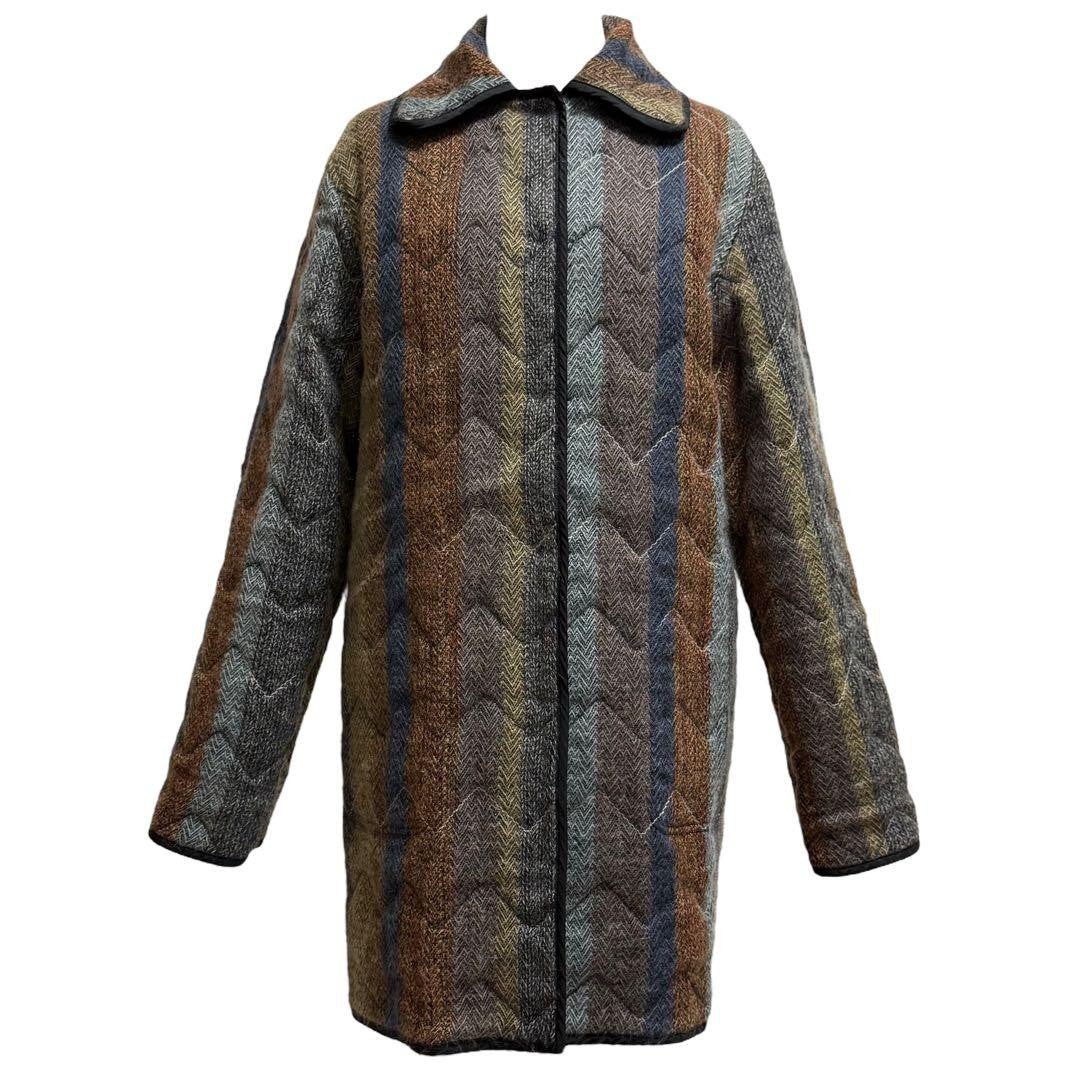 Missoni Women M Reversible Quilted Coat Top Quality Orange Tag Luxury Unique ITA