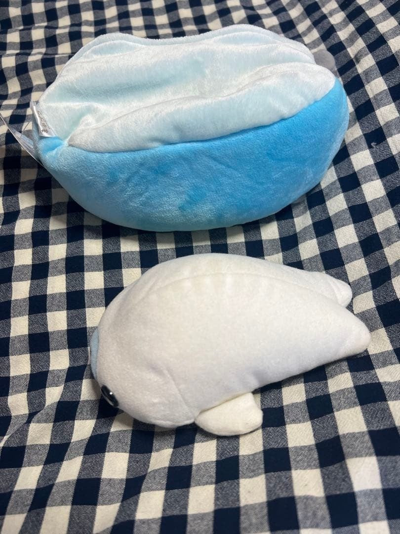 Mamegoma Plush Toy with Carrying Bag Rare San-X Collectible