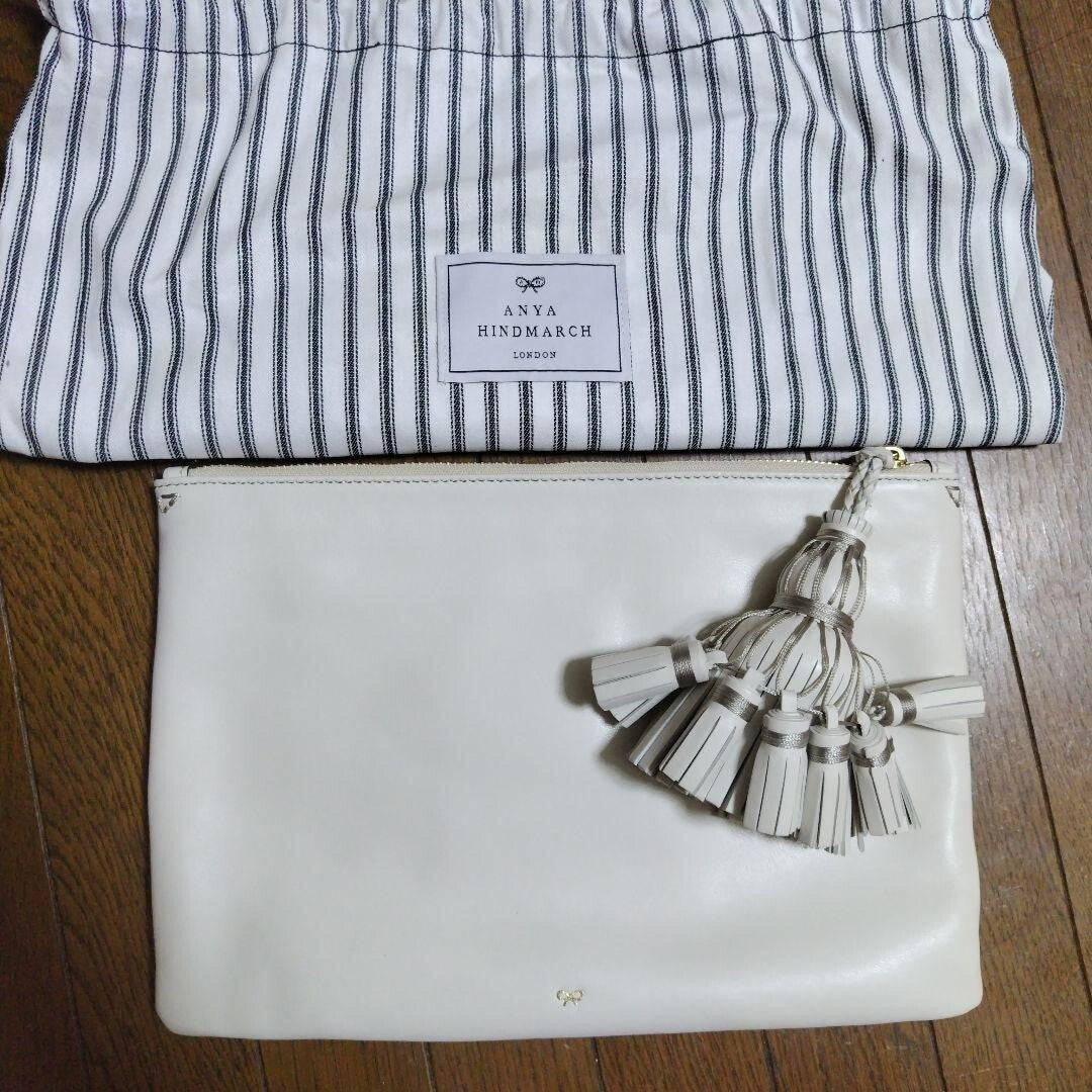 Anya Hindmarch stickers all-over Clutch Bag White