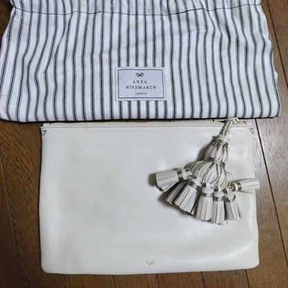 Anya Hindmarch stickers all-over Clutch Bag White