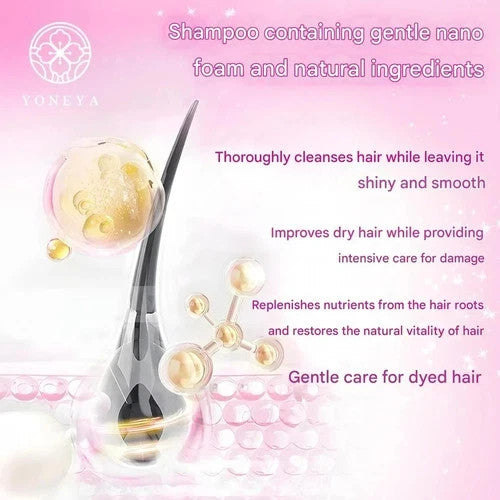 YONEYA Botanical Shampoo and Conditioner Set 400ml x 2 Hydrate Shine Hair Japan