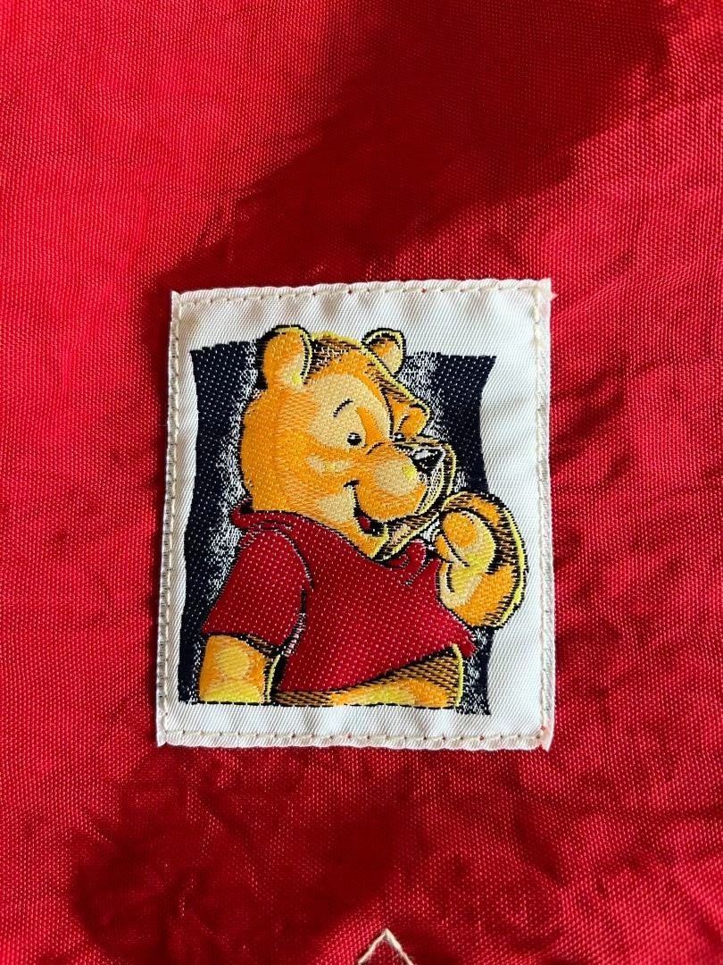 Vintage Pooh Backpack Red 17.7in Cute Retro Collectible Used Japan