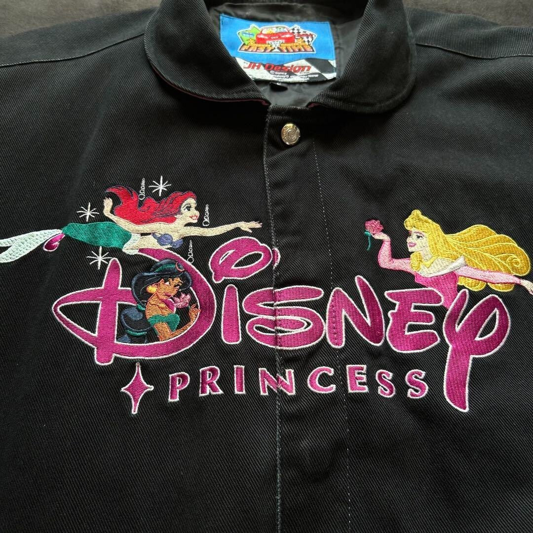 Rare Jh Design Daytona Disney Racing Jacket Disney Princess L Used Vintage