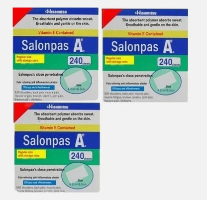 Salonpas 720 patches total Pain relief patches for arthritis and lower back pain
