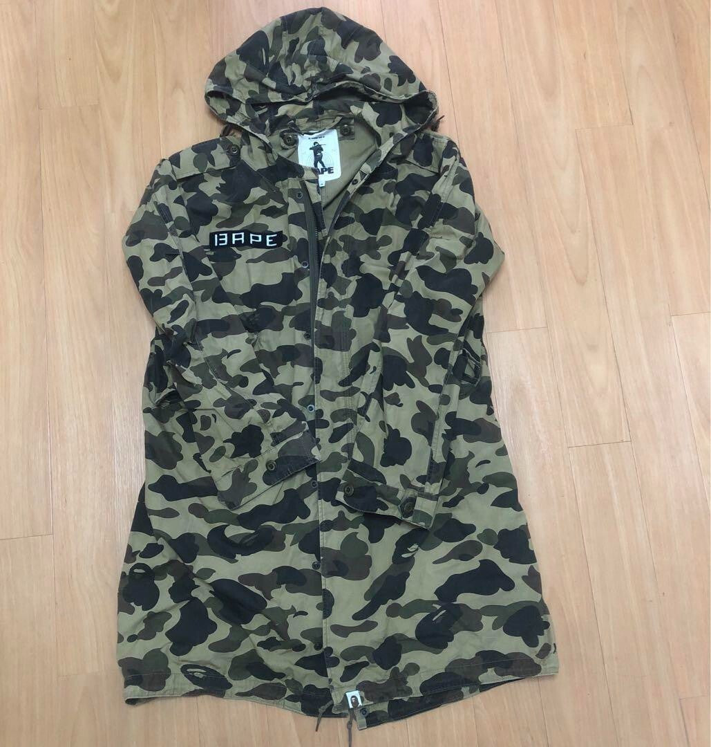 BAPE A BATHING APE Mod Coat Military Coat Camouflage