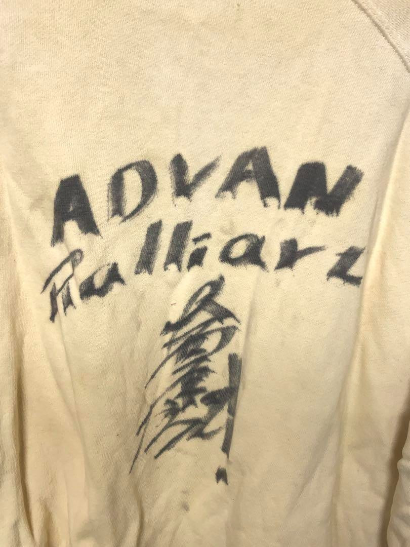 RALLIART ADVAN Graphic Trainer Cream Cotton Vintage Men's Rallywear