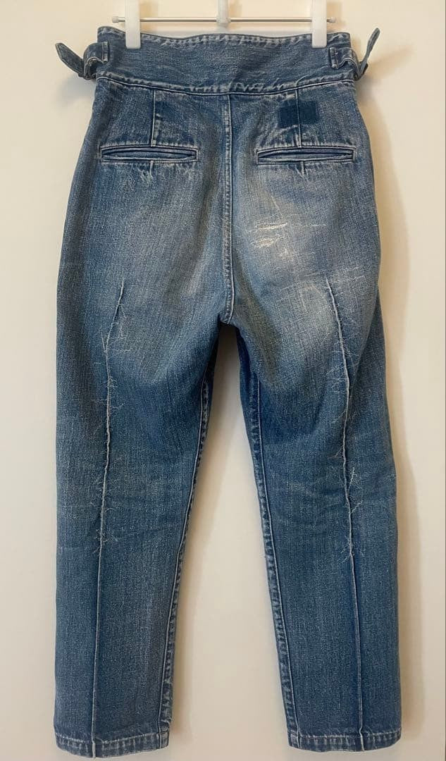 kapital Men's pants denim Jeans Damage processing adjuster belt authentic