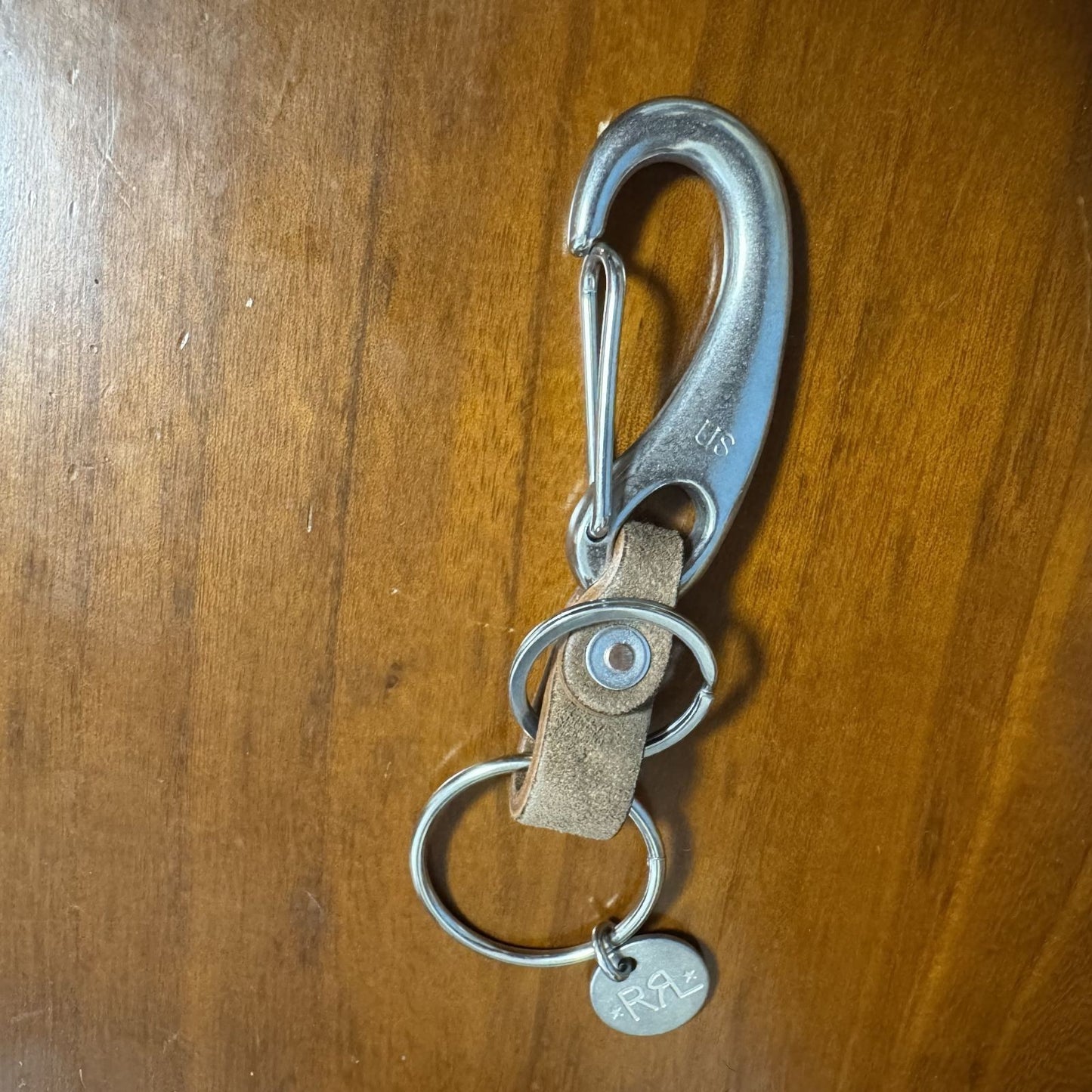 Made in USA RRL Double RL Keychain 10.6cm Metallic Accessories F/S