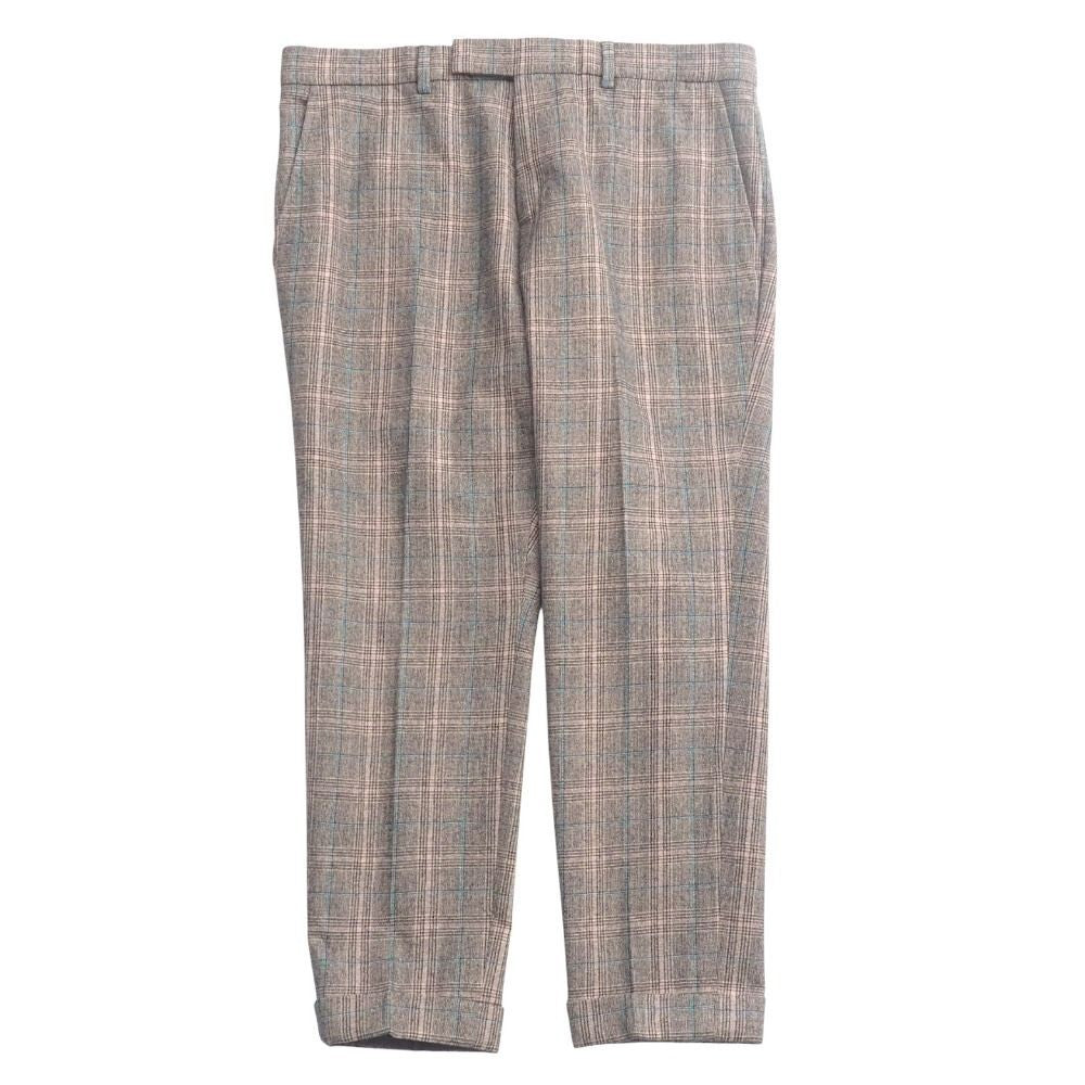 Gucci 720965 Men’s Glen Check Wool Dress Pants Trousers Size 50 Italy Excellent