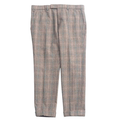 Gucci 720965 Men’s Glen Check Wool Dress Pants Trousers Size 50 Italy Excellent