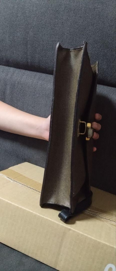Fendi Leather Clutch Bag Handbag Auth Brown Women Italy 122714